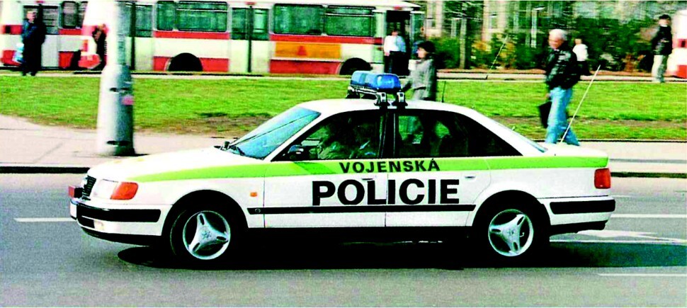 Vozidlo Vojenské policie v 90. letech