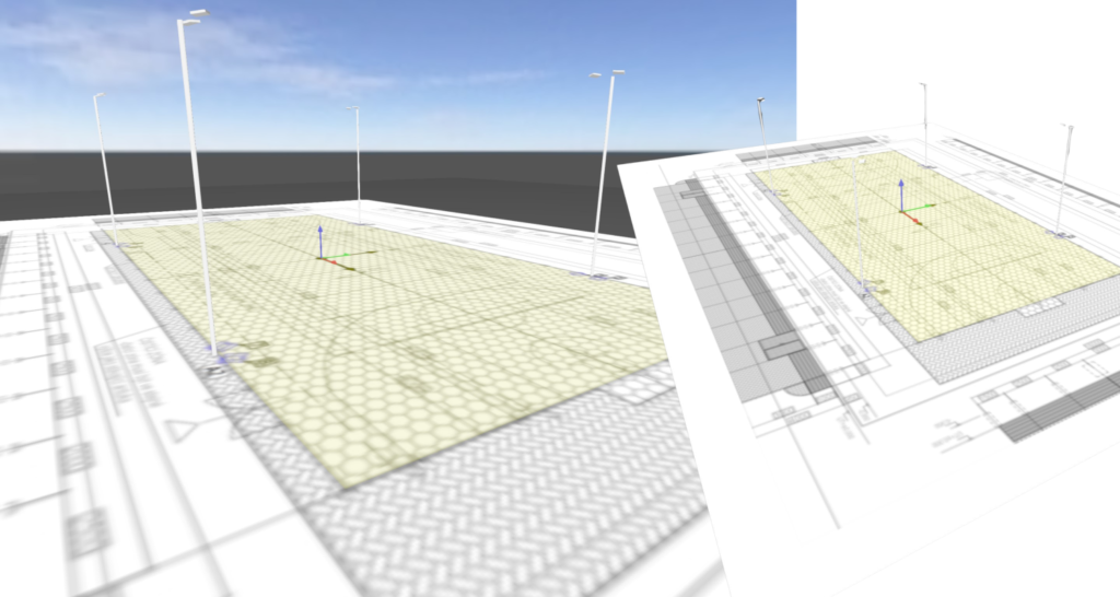 Příklad světelného výpočtu stadionu Zdroj: ledsolution.cz