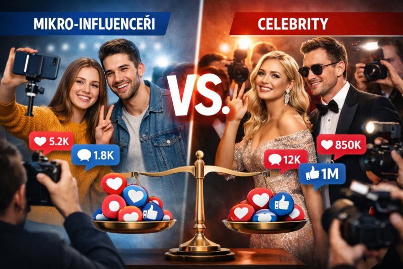 Mikro-influenceři versus celebrity