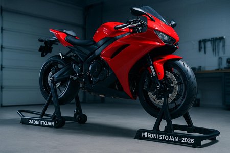 Stojan na motorku